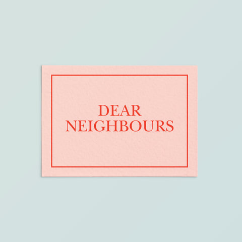 Casual Card  | Dear Neighbours