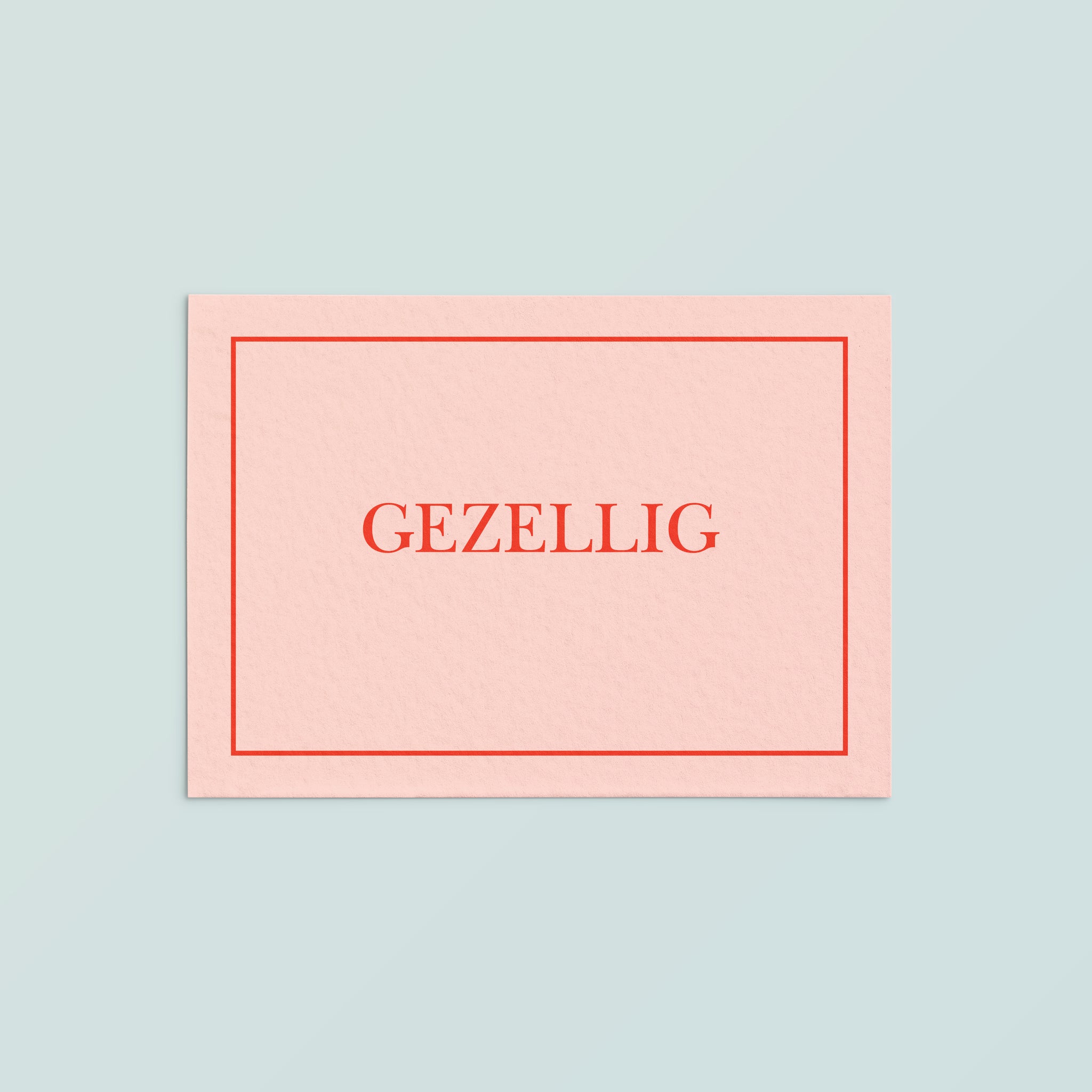 Casual Card  | Gezellig