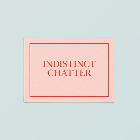 Casual Card  | Indistinct Chatter