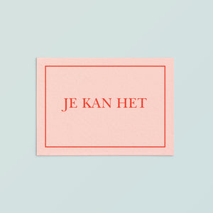 Casual Card  | Je Kan Het