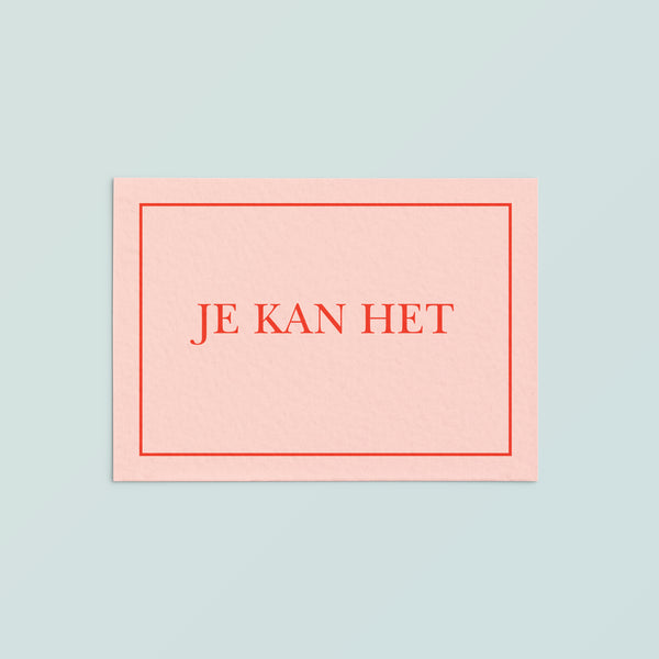 Casual Card  | Je Kan Het