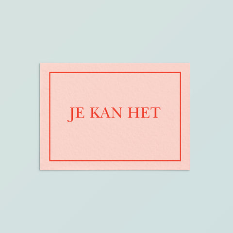 Casual Card  | Je Kan Het