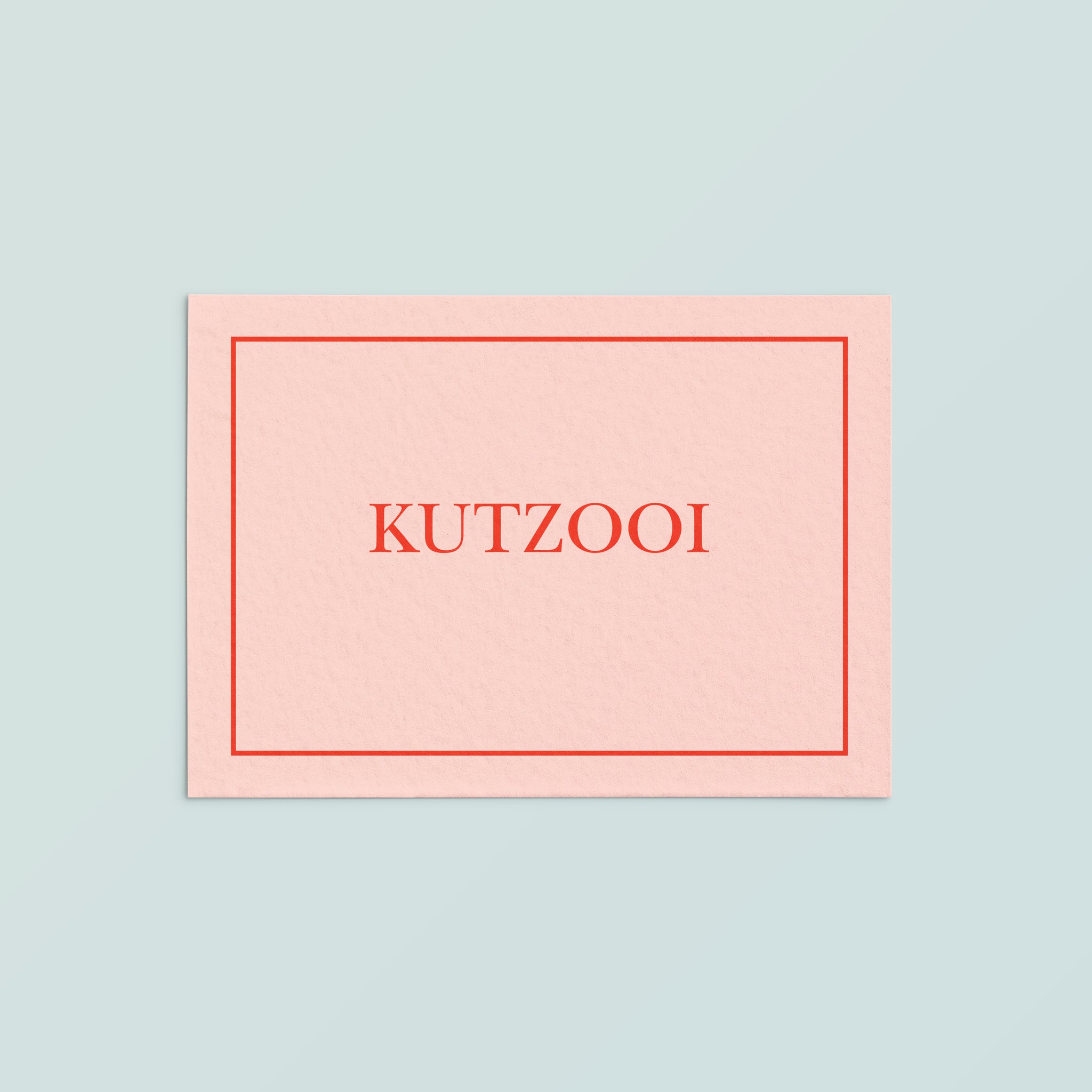 Casual Card  | Kutzooi