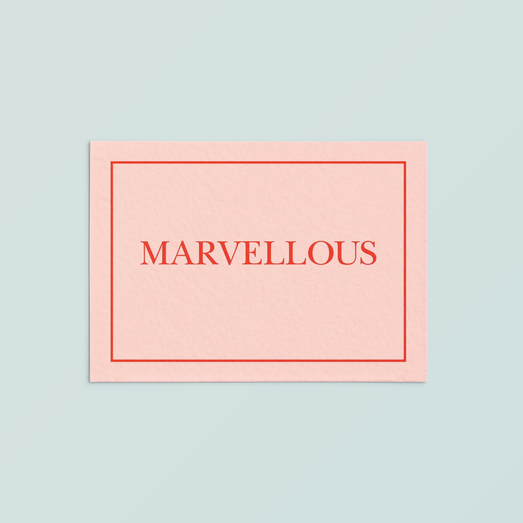 Casual Card  | Marvellous