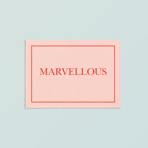 Casual Card  | Marvellous