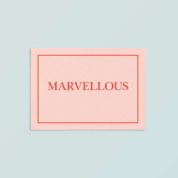 Casual Card  | Marvellous