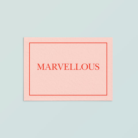 Casual Card  | Marvellous