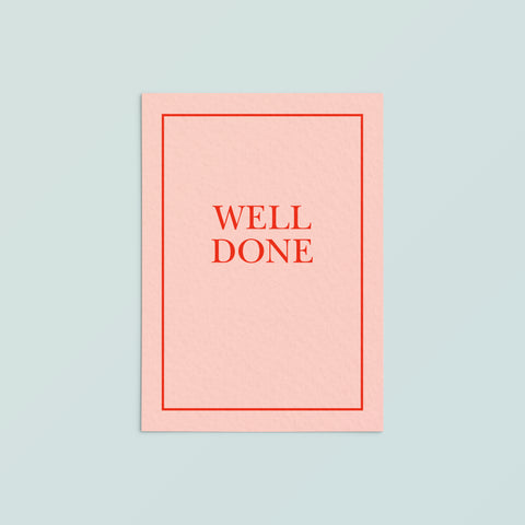 Casual Card  | Well Done