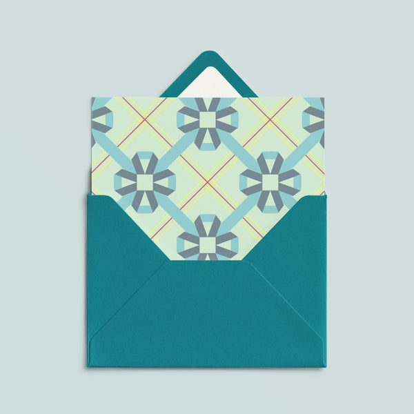 Folded Card | Elle Bow Mint