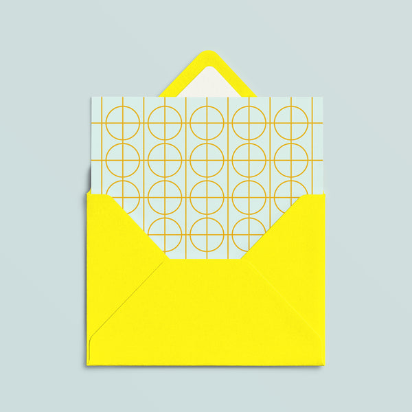 Folded Card | Solid Grid Mint