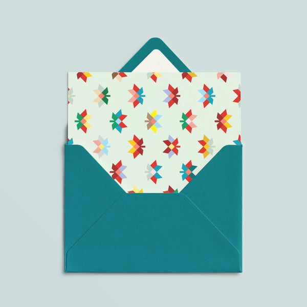 Folded Card | Patch Leaves Mint