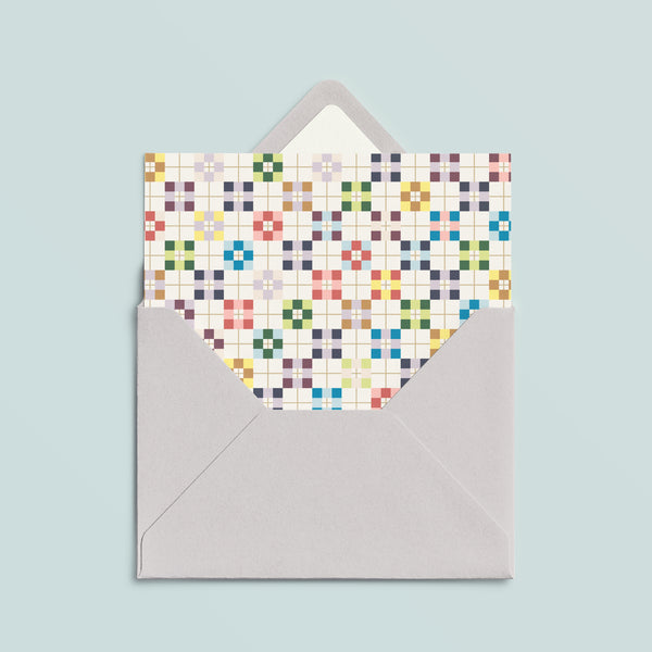 Folded Card | Patch Block Cream