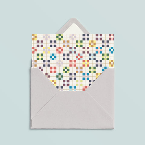 Folded Card | Patch Block Cream