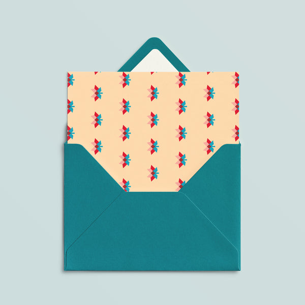 Folded Card | Patch Mini Leaves Mandarin