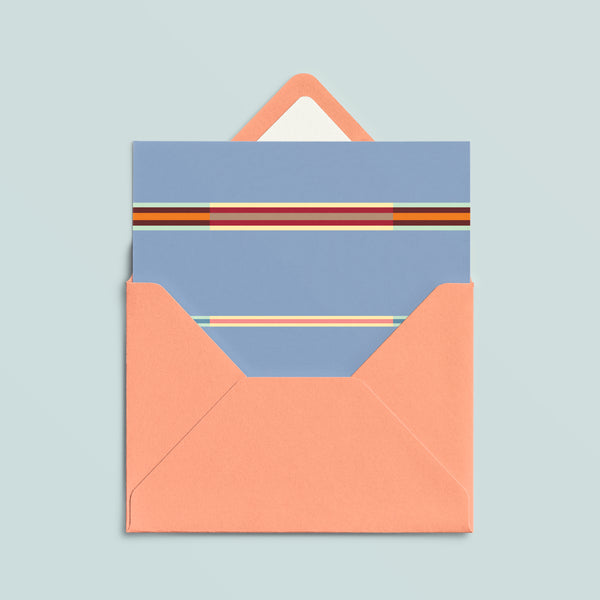 Folded Card | Swimming Blue