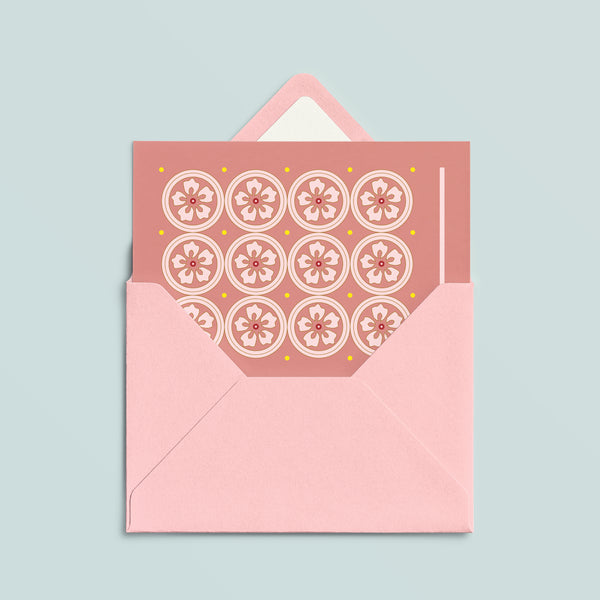 Folded Card | Vintage Flower Rose