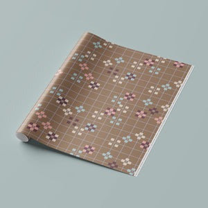 Gift Wrap | Blossom blocks Mocca