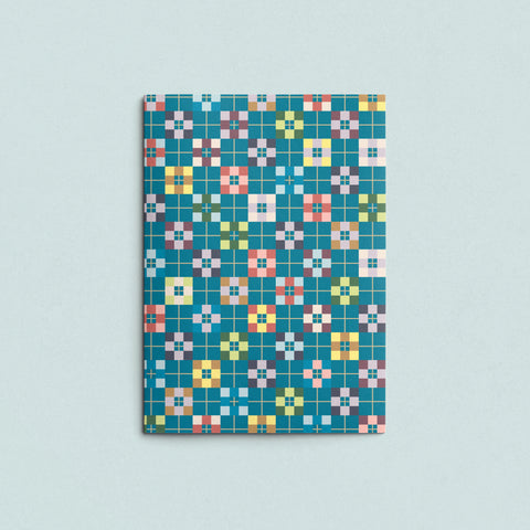 Folded Card | Patch Block Teal