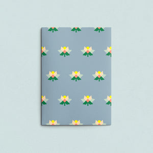 Folded Card | Patch Flowers Grey