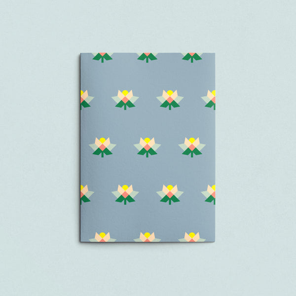 Folded Card | Patch Flowers Grey