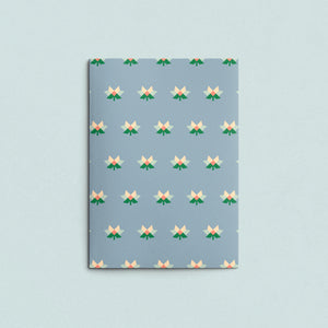 Folded Card | Patch Mini Leaves Grey