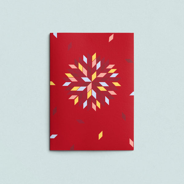 Folded Card | Patch Star Red