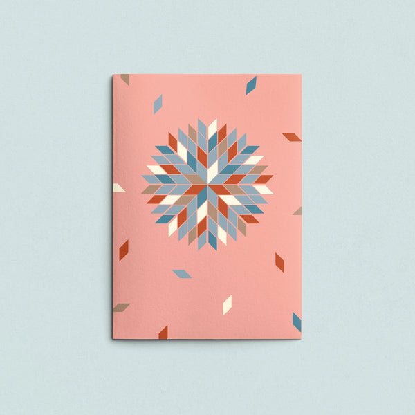 Folded Card | Patch Star Rose