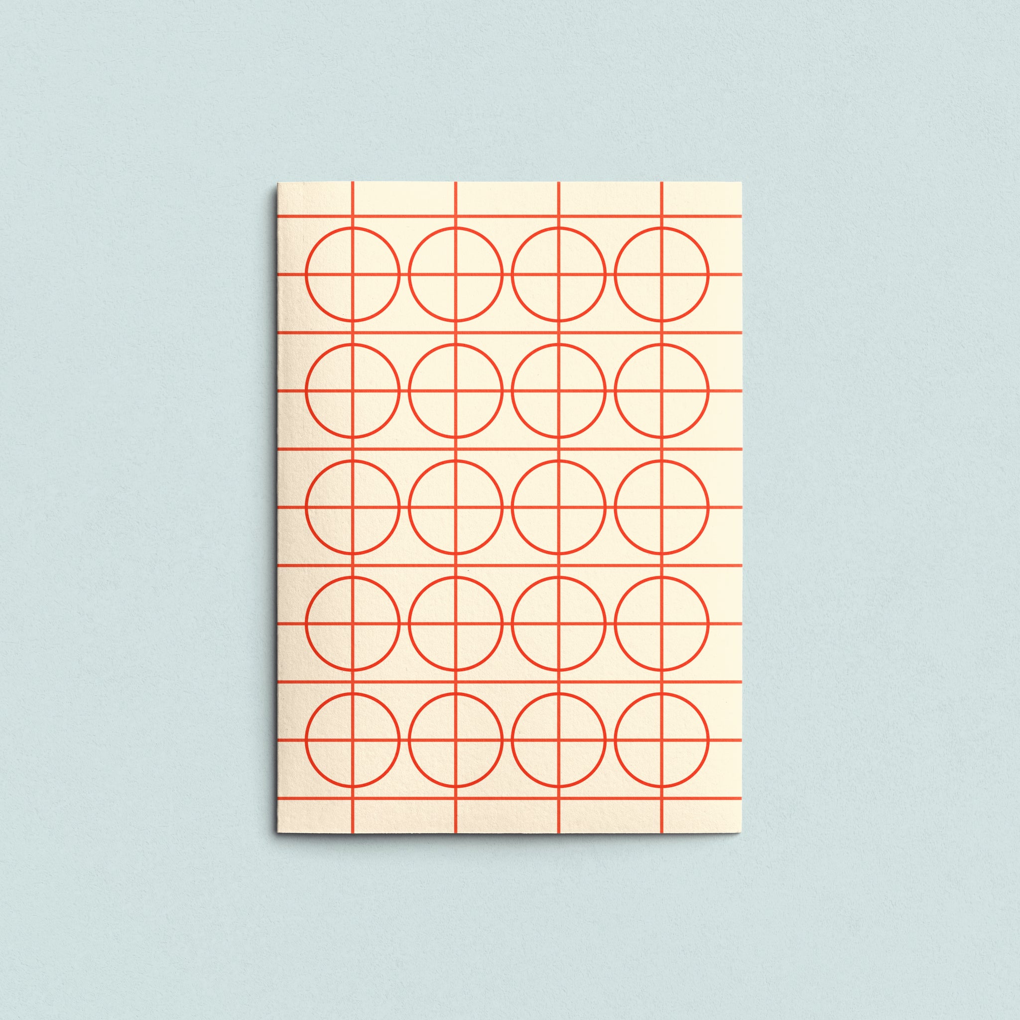 Folded Card | Solid Grid Nude