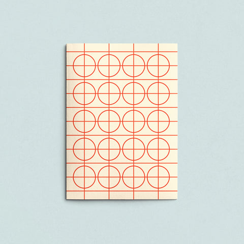 Folded Card | Solid Grid Nude