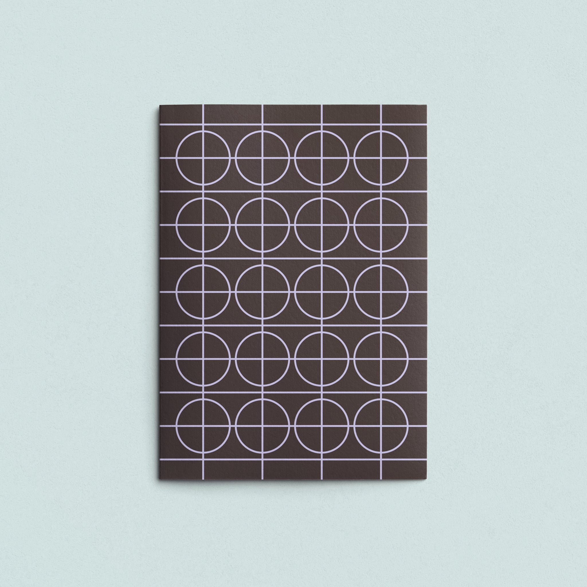 Folded Card | Solid Grid Plume