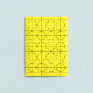 Folded Card | Solid Grid Yellow