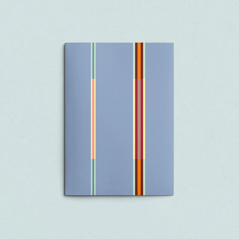 Folded Card | Swimming Wire Blue