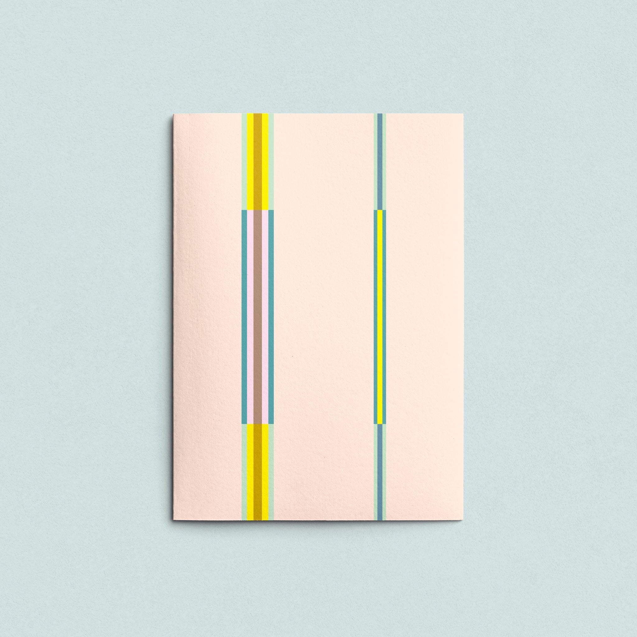 Folded Card | Swimming Wire Peach