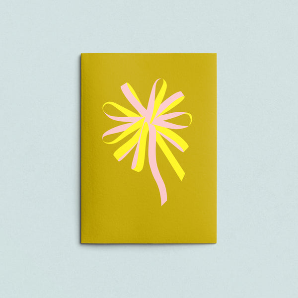 Folded Card | Swirl Mustard